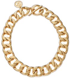 Luxury Gold-tone Chain Necklace For Party, Luxury Gold-tone Chain Necklace For Evening, Luxury Gold-tone Evening Chain Necklace, Luxury Matte Gold Jewelry For Formal Occasions, Luxury Chunky Chain Necklace For Party, Luxury Gold Chain Necklace For Party, Luxury Gold Necklaces With Chunky Chain, Luxury Gold Chunky Chain Necklace, Luxury Chunky Chain Choker Necklace