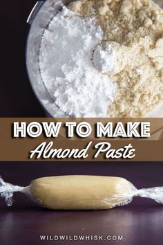 how to make almond paste in a blender with the words, how to make almond paste