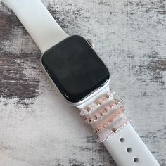 These watch band Beaded decorative ring accessories are suitable for Most Silicone band/leather bands. ( Compatible with Apple Watch Silicone Band suitable all Apple, Samsung, & versa Watch Bands. Cute Decorative Ring compatible for most Watch Bands suitable for Samsung Galaxy Watch 4 40mm 44mm/Classic 42mm 46mm, Galaxy Watch 3 41mm, Galaxy Watch 42mm, Samsung Watch Active 40mm/Active 2 40mm 42mm. And any smartwatches with 20mm lugs, such as Gear Sport,Gear S2 Classic,Fitbit Versa, Garmin Vivomo Adjustable Beaded Watch Bands For Gift, Beaded Iphone Watch Band, Beaded Adjustable Watch Accessories For Gift, Adjustable Beaded Watch Accessories As Gift, Elegant Adjustable Beaded Watch Bands, Adjustable Silver Beaded Watch Accessories, Pink Rectangular Watch Band With Bracelet Strap, Modern Pink Watch Bands With Bracelet Strap, Elegant Adjustable Pink Watch Bands