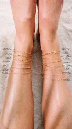 Anklets – Hey June Hey June, Bra Fashion, Living In Yellow, Ankle Jewelry, I Have Nothing To Wear, I Have Nothing, Tall Girl, Fancy Jewelry, Cute Sets