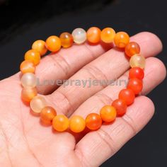 AAA+ Orange Quartz Smooth Round Smooth Rondelle Gemstone Beaded Bracelet Stone : Orange Quartz Size : 8mm  Length : 7 Inches & 8 Inches ( Choose In Variation) Shape : Rondelle Finished : Smooth Grade : AAA All these Bracelet are fitted with May silver clasps and are fitted with 1 inch adjustable chain, that too in silver. it is completely handmade Spiritual Bracelets, Gemstone Beaded Bracelets, Unisex Bracelets, Cute Bracelets, Lovely Jewellery, Friend Birthday, Gemstone Bracelet, Hippie Boho, Gemstone Beads