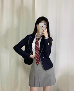 Private School Uniforms, Back To School Outfits, Korean Outfits, School Outfit