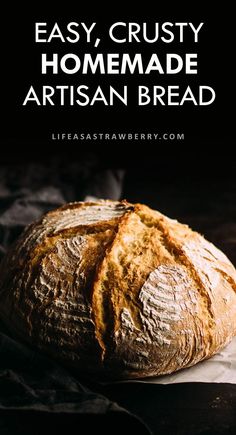 the cover of how to make homemade artisan bread