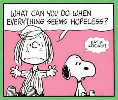 a cartoon strip that says, what can you do when everything seems hotless?