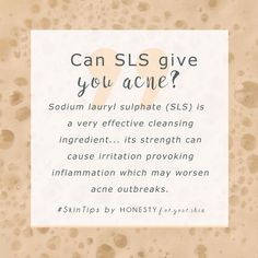 SLS or sodium lauryl sulphate for long, has a bad rep. One of the rumors about skincare town is that it can cause acne. Is this truth or scare?... The DL is this - SLS is unlikely to cause you acne, but if you’re already suffering from spots and acne, skincare with SLS may make it worse. See, SLS is a well-known skin irritant and when skin becomes irritated it becomes inflamed which makes acne and spots, redder and angrier. Read the best skincare alternatives by clicking through above. St Ives Apricot Scrub, Skincare For Combination Skin, About Skincare, Inner Health, Acne Skincare, Natural Hair Mask, The Best Skincare, Anti Aging Oils, Skincare Regimen