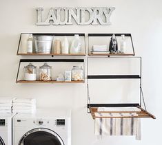 the laundry room is clean and ready for us to use