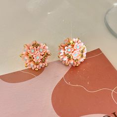 WLP Luxury Romantic Clusters Flower Stud Earrings for Women Korean Fashion Girls Floral Petal Metal Korean Fashion Girls, Women Korean Fashion, Flower Stud Earrings, Flower Stud, Stud Earrings For Women, Flower Earrings Studs, Pretty Earrings, Flower Studs, Earrings For Women