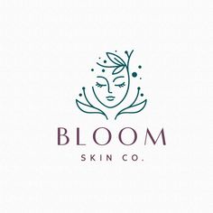 the logo for bloom skin co