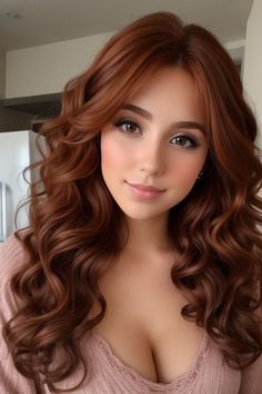 Copper Balayage Brunette, Cinnamon Hair Colors, Copper Hair Dark, Rambut Brunette, Chocolate Brown Hair Color, Red Hair Woman, Ginger Hair Color, Red Haired Beauty, Brunette Balayage Hair