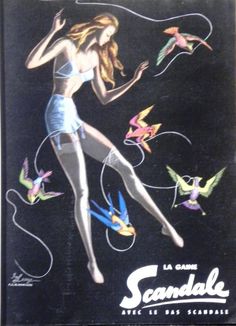 an advertisement for sandale cosmetics featuring a woman in white bathing suit with birds flying around her