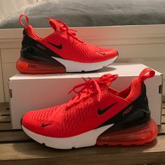 Nike Women’s Air Max 270 Light Crimson Excellent Condition, Worn Once Shoes Nike Women, Nike For Women, Crimson Color, Sport Shoes Women, Air Max Women, Red Nike, Nike Red, Air Max 270, Shoes Nike