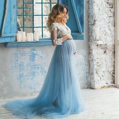 Baby Shower Dress Lace Top Light Blue Tulle Pregnant Wedding Dresses Maternity Bridal Gowns Spring Customize Plus Size sold by joepaldress on Storenvy Pregnant Wedding Dress Maternity, Maternity Robes, Maternity Bridal Gowns, Vestidos Para Baby Shower, Pregnant Dress, Women Maxi Dresses Summer, Baby Shower Dress, Maternity Picture, Dresses Maternity