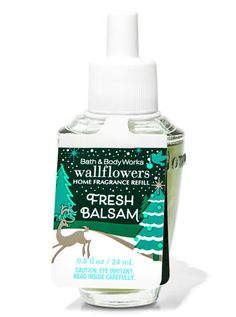 Fresh Balsam Wallflowers Fragrance Refill | Bath & Body Works Wallflower Refill, Fresh Cut Christmas Trees, Bath Body Works Candles, Holiday Fragrance, Bath And Body Work, Room Sprays