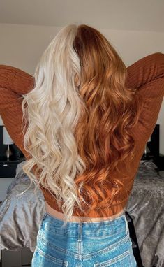 Cheveux Oranges, Half And Half Hair, Ginger Hair Color, Dyed Hair Inspiration