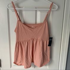 Hollister Co. Size M Light Pink Soft Material Spaghetti Straps (Adjustable) Length Of Top (Not Including Straps) Is About 16” Nwt From A Smoke Free Home Casual Camisole With Built-in Bra For Spring, Spring Beach Camisole With Seamless Design, Casual Summer Camisole With Built-in Bra, Spring Beach Seamless Camisole, Spring Beach Camisole With Strappy Design, Spring Beach Strappy Camisole, Casual Seamless Camisole For Vacation, Seamless Casual Camisole For Vacation, Casual Pink Tank Top With Straps