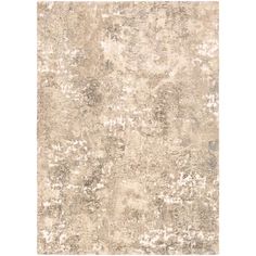 an area rug with white and beige colors