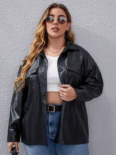 Leather Shirt Outfit, Formal Shirt, Plus Size Coats, Baseball Game, Leather Shirt, Formal Shirts, Lambskin Leather, Leather Top, Shirt Outfit