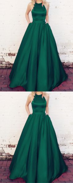 Chinese Prom Dress, Dark Green Prom Dress, Dark Green Prom Dresses, Boho Prom Dress, Prom Dresses Off The Shoulder, Satin Ball Gown, Prom Dresses Modest, Vert Turquoise, Ball Gowns Prom