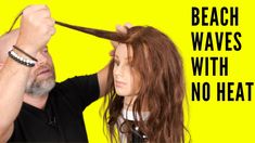 How to Get Wavy Hair with No Heat - TheSalonGuy How To Wavy Hair No Heat, No Heat Wavy Hair, No Heat Waves Short Hair, Beach Waves Hair Tutorial No Heat, Beach Waves Without Heat, Wavy Bob Tutorial, Diy Hair Waves, Get Wavy Hair, Bob Tutorial