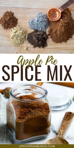 Apple Pie Spice Mix Diy Apple Pie Spice, Fall Spice Blend, Homemade Apple Pie Spice, Pantry Dry Mix Recipes, Apple Pie Spice Mix Recipe, All Spice Recipe Homemade, Diy Seasoning Mixes, Apple Pie Seasoning