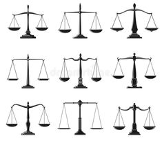 an image of different scales of justice