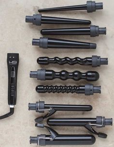 Big curling wand set different sizes and shapes Big Curls Tutorial, Flat Iron Curls Tutorial, Hair Dryer Set, Curling Wands, Hair Tool Set, Curling Wand Set, Curl Tutorial, Hair Supplies