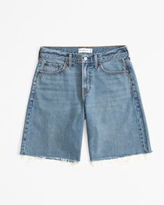 Low rise with a baggy, ultra loose fit throughout the hip and thigh, and a 9.25 inch (23 cm) inseam. Lightweight rigid denim in a medium wash, with frayed hem. Relaxed Fit Short Bottoms With Five Pockets, Relaxed Fit Shorts With Five Pockets, Classic Cutoff Bottoms With Five Pockets, Classic Cutoff Bottoms For Everyday, Classic Everyday Cutoff Bottoms, Classic High Rise Relaxed Fit Shorts, Everyday Relaxed Fit Bottoms With Short Leg, Classic Short Length Bottoms For Everyday, Classic Everyday Short-length Bottoms