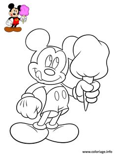 mickey mouse coloring pages for kids to print out and color on the page, it is easy