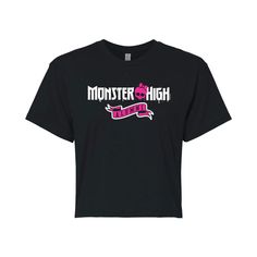 Be Yourself. Be Unique. Be a Monster. Show your love for Monster High with this juniors' graphic tee. Be Yourself. Be Unique. Be a Monster. Show your love for Monster High with this juniors' graphic tee.  Crewneck Short sleeves Cropped fitFABRIC & CARE Cotton, polyester Machine wash Imported Size: X Large. Color: Black. Gender: unisex. Age Group: kids. Material: Cotton Blend. Monster High Merch Clothes, Black Graphic Print Top For Cheerleading, Black School Spirit T-shirt With Slogan, Black Short Sleeve Tops For Cheerleading, Black Top With Letter Print For Cheerleading, Black Crew Neck T-shirt For Cheerleading, Black School Spirit Graphic Tops, Black School Spirit Tops With Graphic Print, Black Tops With Graphic Print For School Spirit