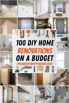 the words, 100 diy home renovations on a budget