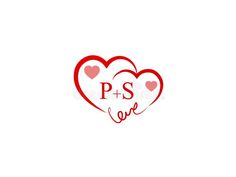 P S Logo Design, P And S Letter Love, Pankaj Name Logo, S And P Logo, Love Logo Design Heart, P S Logo, Wedding Initials Logo Design, Name Illustration, Love Logo Design