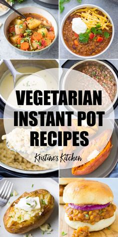 vegetarian instant pot recipes that are easy to make and delicious for the whole family,