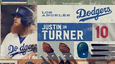 a collage of the los angeles dodgers baseball team's dugout signs and memorabilia