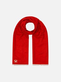 Plain Red Monogram Stole - Woven Silk Scarf Soft Fringe, Stylish Man, Red Scarf, Luxury Packaging, Red Scarves, Luxury Silk, Red Silk, Jacquard Weave, Formal Looks