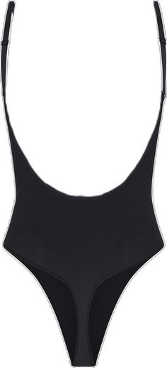 Elegant Seamless Backless Bodysuit, Sleek Second-skin Backless Leotard, Black Backless Bodysuit With Boning, Elegant Bodysuit With Lined Body And Scoop Back, Elegant Scoop Back Bodysuit With Lined Body, Elegant Bodysuit With Scoop Back And Lined Body, Black Scoop Back Swimwear With Lined Body, Black Swimwear With Scoop Back And Lined Body, Solid Seamless Backless Leotard