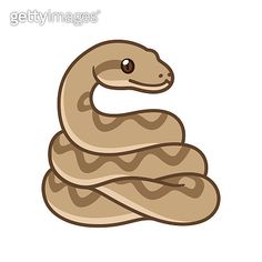 a brown snake on a white background