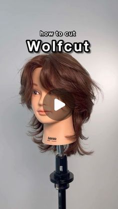 Haircut Wolfcut, Curtain Bangs And Layers, A Wolf Cut, Cut Hair At Home, Bangs And Layers, Hair Protection, Texture Spray, How To Cut Your Own Hair, Easy Hair Cuts