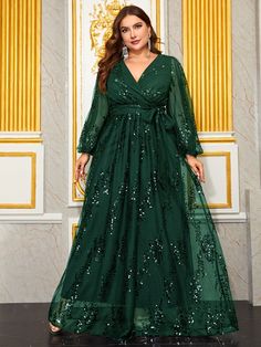 Plus Prom Dresses, Affordable Formal Dresses, V Neck Long Dress, Plus Size Sequin, Sequin Flower, Cocktail Dress Formal, Plus Size Formal, Plus Size Formal Dresses, Casual Wedding Dress