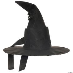 Great topper for your wizard or sorcerer costume! Our Wide brimmed Wizard Hat has a wrapped crown detail with a curved top and two dangling tabs. Made of polyester. Spot clean with damp cloth. One size fits most adults. Sorcerer Costume, Wizards Hat, Wise Wizard, Black Wizard, Old Well, Mask Dance, Wizard Hat, Black Curves, Feather Crafts