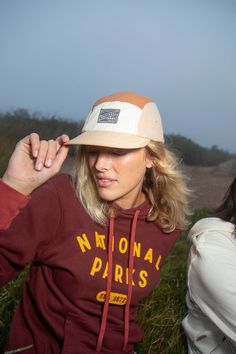 Our 1872 5-Panel Camp Hat blends style with outdoor spirit, named after the year the first national park was established. Lightweight fleece construction offers warmth without bulk, perfect for cool-weather adventures. The unique color-block design and National Park inspired front decoration celebrate America's natural treasures. Ideal for hiking, camping, or casual wear, this versatile hat is a must-have for outdoor enthusiasts who value comfort and conservation. Product Specs: 50% Nylon / 50% Camp Hat, Adventure Accessories, Winter Hiking, Weekend Wear, Block Design, Outdoor Photography, Photography Session, Unique Colors, National Park