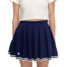 SMFK Compass Academy Navy Cashmere Pleated Skirt -Do not machine wash -Do not soak for a long time Size Chart ( in CM ) Waist Length S 58 35.5 M 62 36.5 L 66 37.5 Material: 100% Cotton Spring Pleated Navy Skirt, Navy Fitted Mini Pleated Skirt, Navy Fitted Lined Pleated Skirt, Navy Pleated Tennis Skirt, Navy Pleated Skirt, Navy Sailor, Waist Length, Pleated Skirt, Cashmere