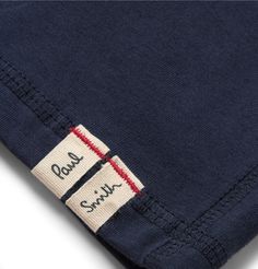 Creative Labels, Techniques Textiles, Paul Smith Shoes, Sewing Logo, Clothing Labels Design, T Shirt Label, Shirt Label, Visible Stitching, Smith Shoes