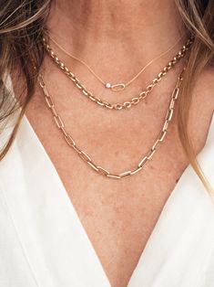 Diamond OG Link Yellow Gold Necklace Baguette Necklace, Fine Jewelry Designers, Baguette Diamond, Rose Gold Necklace, Fine Jewellery Necklace, Link Necklace, Buying Jewelry, White Diamond, Prong Setting