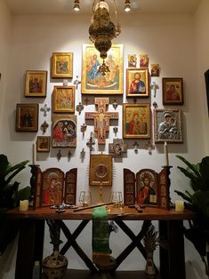 Iconostasis Home, Modern Altar Design, Modern Altar Design Home Catholic, Altar Design Home, Altar Design Home Catholic, Catholic Altar Home, Modern Altar, Home Alter, Catholic Home Altar