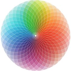 the color wheel is shown with different colors