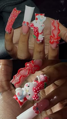 Acrylic Duck Nails, Duck Nails Long, Long Duck Nails, Nails Duck, Duck Nails, Hard Nails, Diy Acrylic Nails, Drip Nails, Cute Acrylic Nail Designs