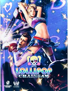 the cover art for lollipop chainsaw, an action video game released in 1994