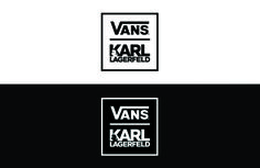 two logos for vans and karl lagerfield