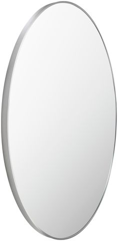 a round mirror on a white background