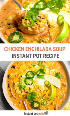 chicken enchilada soup in instant pot recipe